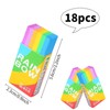Pack of 20 Children's 2B Erasers, Cube Rainbow Eraser, High-Quality