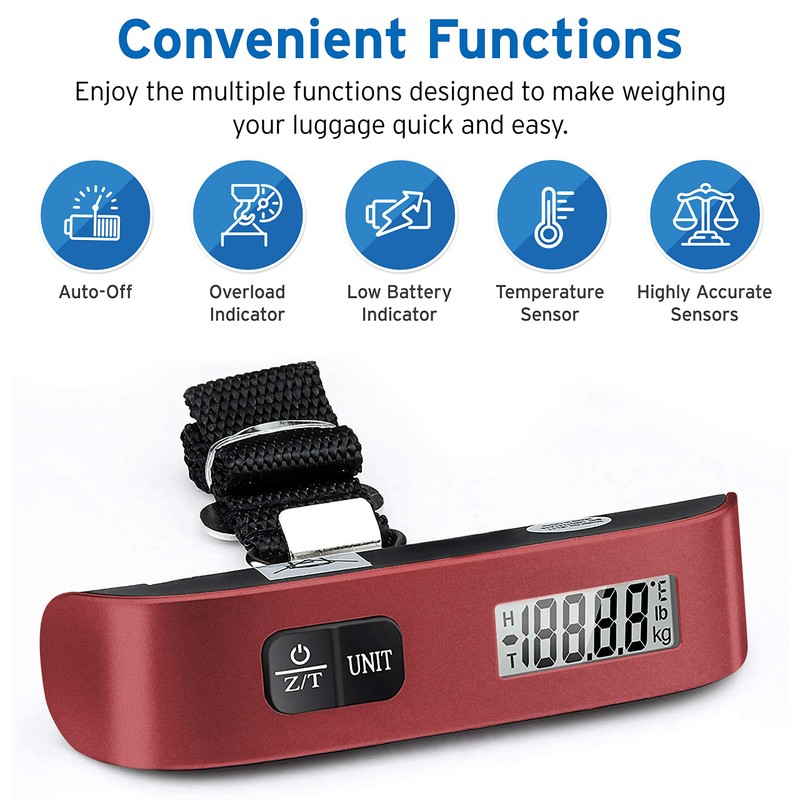 Etekcity Luggage Scale, Digital Weight Scales for Travel Accessories Essentials