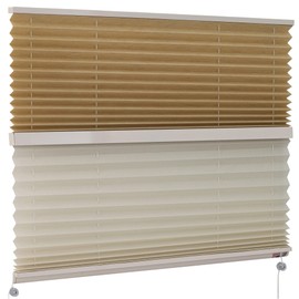 RecPro RV Day & Night Pleated Shades Cotton/Tan Stitchbond (38" x 24")