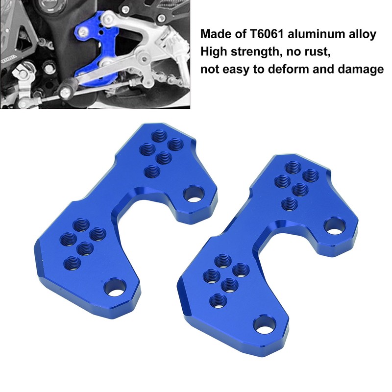 Motorcycle Adjustable Rearset Foot Pegs Mounting Base Replacement for YZF