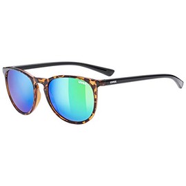 Uvex LGL 43 Unisex Adult Sunglasses, One Size - Sunglasses Havana / Green.