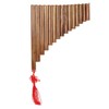 Pan Flute Natural Bamboo 15 Pipes G Tone Pans Pipe