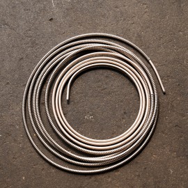 4LIFETIMELINES 1/4" x 25 ft Copper Nickel Brake Line Replacement Kit, Includes 16 ft Stainless Steel Gravel and Rock Guard for Protection Against Damage and Debris