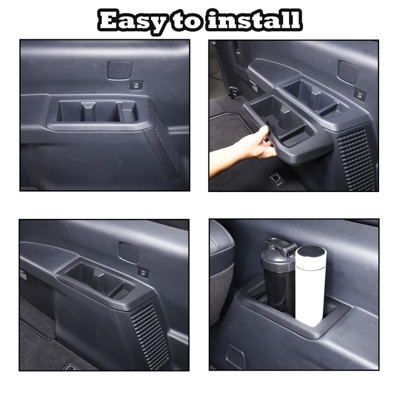 Car Third Row Cup Holder Compatible with Toyota Land Cruiser