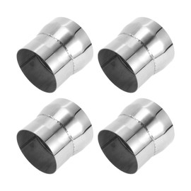 Motoforti 4" OD to 4.5" OD Mandrel Exhaust Pipe Adapter Concentric Reducer Car Exhaust Pipe Tubing Piping Adapter 4inch/100mm Length T304 Stainless Steel Silver Tone 4 Pcs