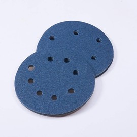 KAHEIGN 60Pcs 125mm Sanding Discs, 120/180 /240/320 /400/600 Grit 8 Hole 5 Inch Round Sanding Pads, Hook and Loop Wet and Dry Sandpaper for Random Orbital and DA Sanders