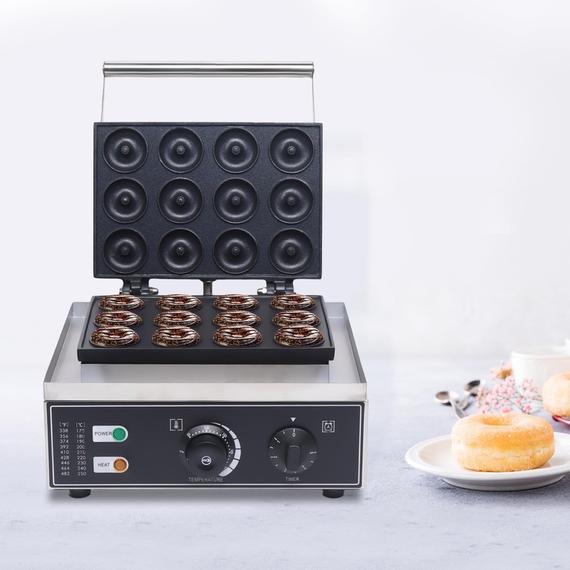 Commercial Electric Donut Maker 12 Holes Doughnut Maker Machine,110V 1550W