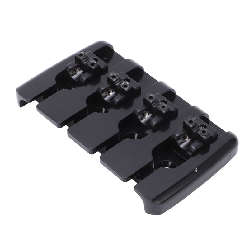 Guitar Bridge 4 String Metal Tailpiece Instrument Accessory Set Kit
