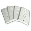 Self-Closing Electrical Wall Outlet Covers for Baby Proofing, Premium Plastic,