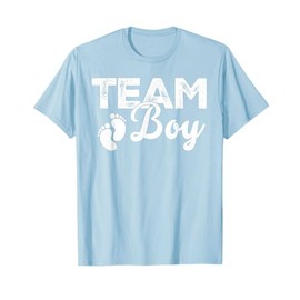 Team Boy Gender Reveal Party Team Blue Baby Announcement T-Shirt