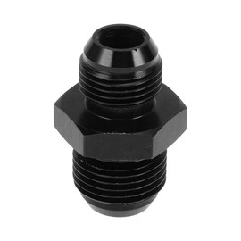 A ABSOPRO Male Flare Reducer Hose Fitting Adapter AN10-AN8 Fuel Line Connector Aluminum Black