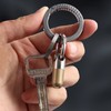 Titanium Keychain Clip with Key Rings, Titanium Quick Release Keychain