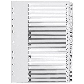 Q-Connect A4 A-Z 20 Part Polypropylene Index Multi Punched - White