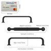 KNOKLOCK 10 Pack Matte Black Cabinet Pulls 5 Inch(128mm) Hole