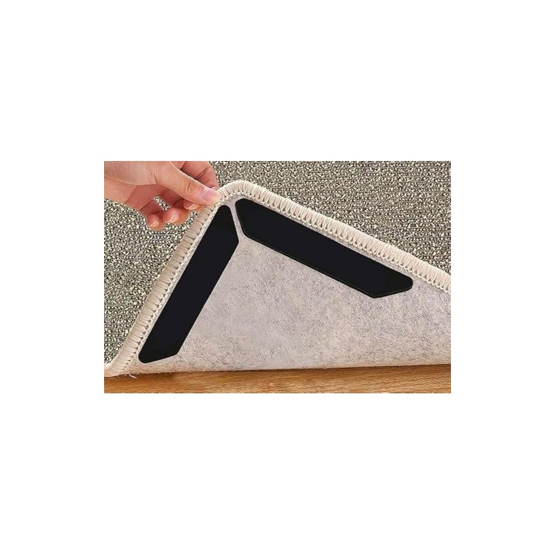 Lifeswonderful Pack of 8 - Non Slip Anti-Curl Carpet Rug