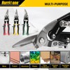 HURRICANE 3 pc Aviation Tin Snips Set, 10 inch Metal