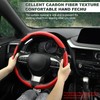Amiss Nappa Leather Steering Wheel Cover, 3PCS Segmented Steering Wheel