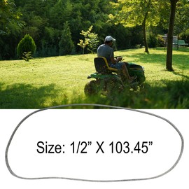 YGQ 1/2" X 103.35" Deck Drive Belt 954-04219 for Troy Bilt Cub Cadet MTD LTX1045 Craftsman LT2000 GX20072 Lawn Tractor Mower Drive Belt