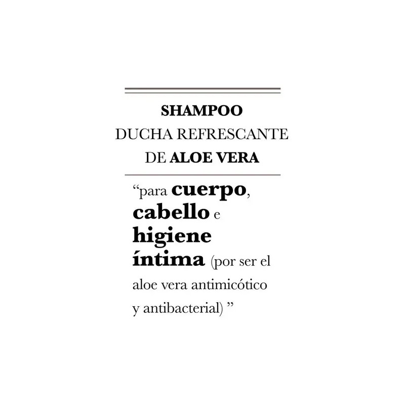 Shampoo de Aloe Vera Orgánico Organic Aloe Vera Shampoo Body