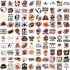 Football Stickers for Rugby Fans 100PCS Love Footballs Vinyl Waterproof