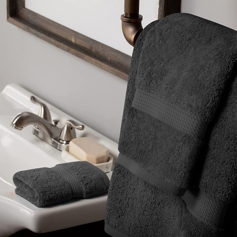 Textile Do 4 X Hand Towels Set 100% Egyptian Cotton