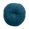 Creative Co-Op 18 Inches Round Cotton Tufted Scallop Pattern, Navy
