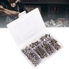 200PCS Hex Bolts Screw 304 Stainless Steel Anti Oxidation Metric