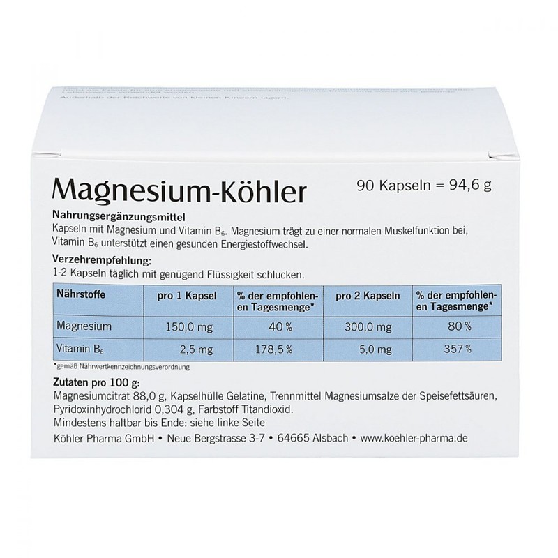 Magnesium Köhler Capsules
