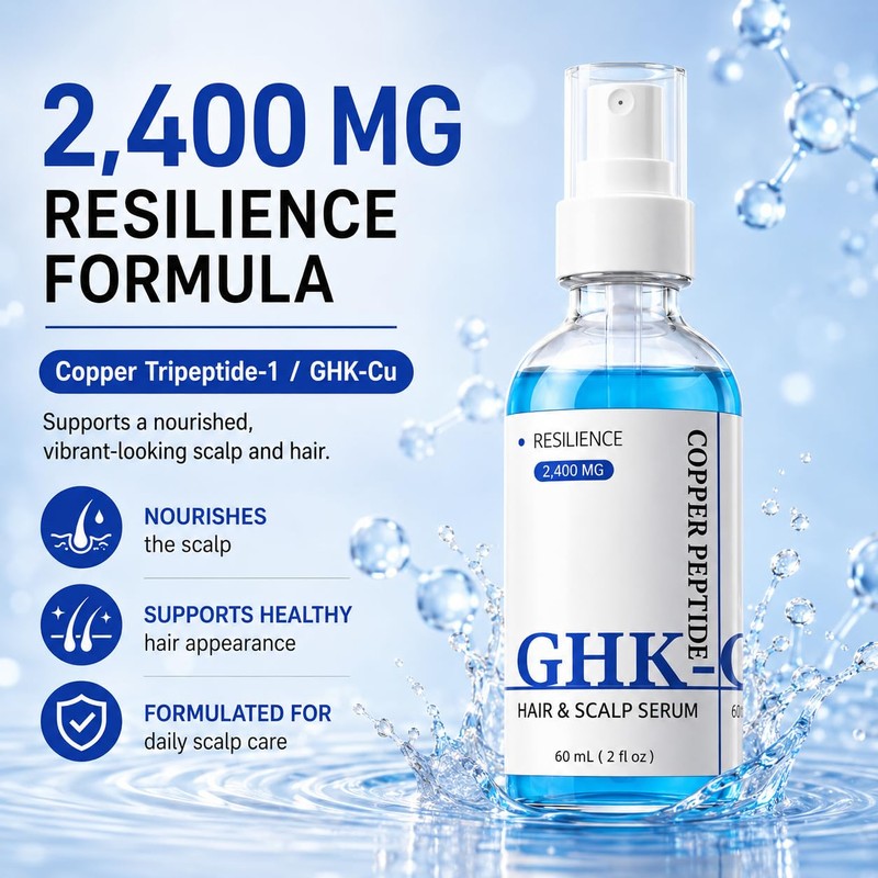 GHK-Cu Peptide Hair Serum, Copper Peptides for Hair Growth Support