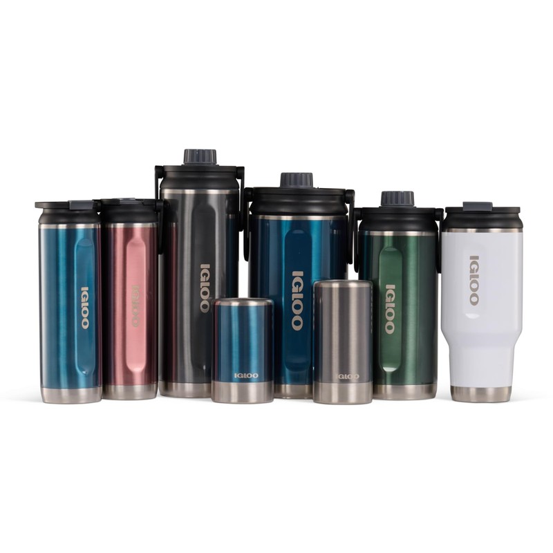 Igloo, 20 OZ Stainless Steel, Tumbler, Flip ‘n’ Sip, Spruce