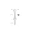 LIKOSO Bamboo Golf Tees White 51MM Pack of 100 Non