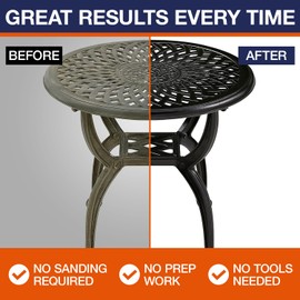 All-In-1 Aluminum Cleaner & Restoration Solution – Made in USA, Restores Faded Patio Furniture, Garage Doors, & Outdoor Fixtures, Aluminum Brightener & Restorer for All Painted Metal Surfaces, 16 OZ