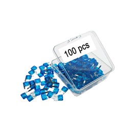 (100 Pcs) 15Amp, 15A Mini Blade Fuse, 15A Mini Car Fuses, 15A Mini Fuses, car mini fuses, Mini Blade Car Fuse,AutomotiveFuses and 4 Fuse puller ATC/ATO Fast Blow for Automotive Car Truck SUV
