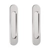 MOROBOR 18CM Self-Stick Oval Sliding Door Pulls, 2pcs Brushed Steel