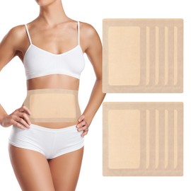 Castor Oil Patches, Parches de Aceite de Ricino Ombligo, Autoadhesivo y Antiderrames, No Requiere Lavado, Portátil (Aceite No Incluido), 28cm x 16cm, 