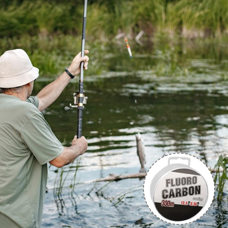 FONGKNOX 300M Fluorocarbon Fishing Line 3.5# 0.3mm 29.76LB/13.5KG