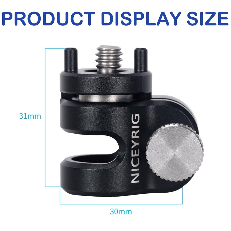 NICEYRIG Ultralight 15mm Rod Clamp Rail Extension for ARRI /