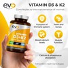 EVO NUTRITION Vitamin D3 4000iu & Vitamin K2 100ug MK7