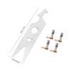 2 Pairs Carbon Brush Wrench Set Nail Drill Handpiece Accessory