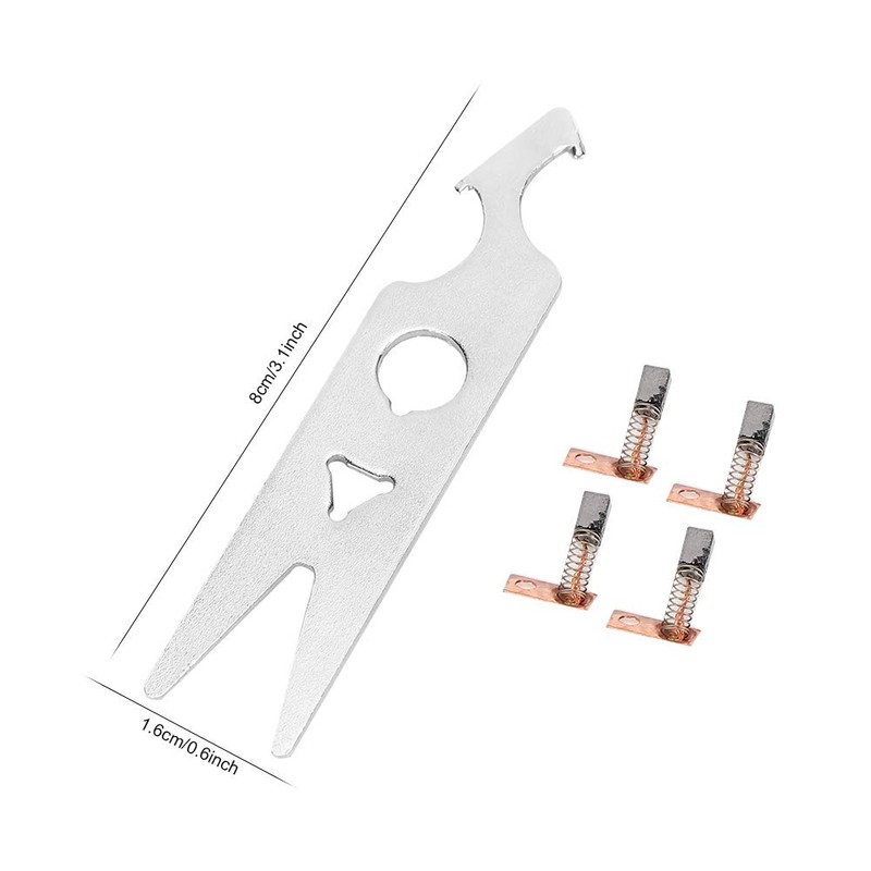 2 Pairs Carbon Brush Wrench Set Nail Drill Handpiece Accessory