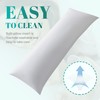 Cosybay White Full Body Pillow Insert - Fluffy Long Bed