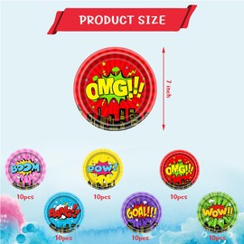 NF ORANGE 60pcs Super Theme Hero Party Plates, Super Theme Hero Party Supplies, Cartoons Theme Party Decoration, kids Birthday Party Supplies