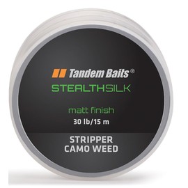 Tandem Baits Stealth Silk Stripper Fishing Line Braided for Fishing Rod Carp Rod Fishing Accessories Braided Line Bushy Camouflage Carp Accessories Professionals & Hobby Anglers Matt 3 lb / 15 m