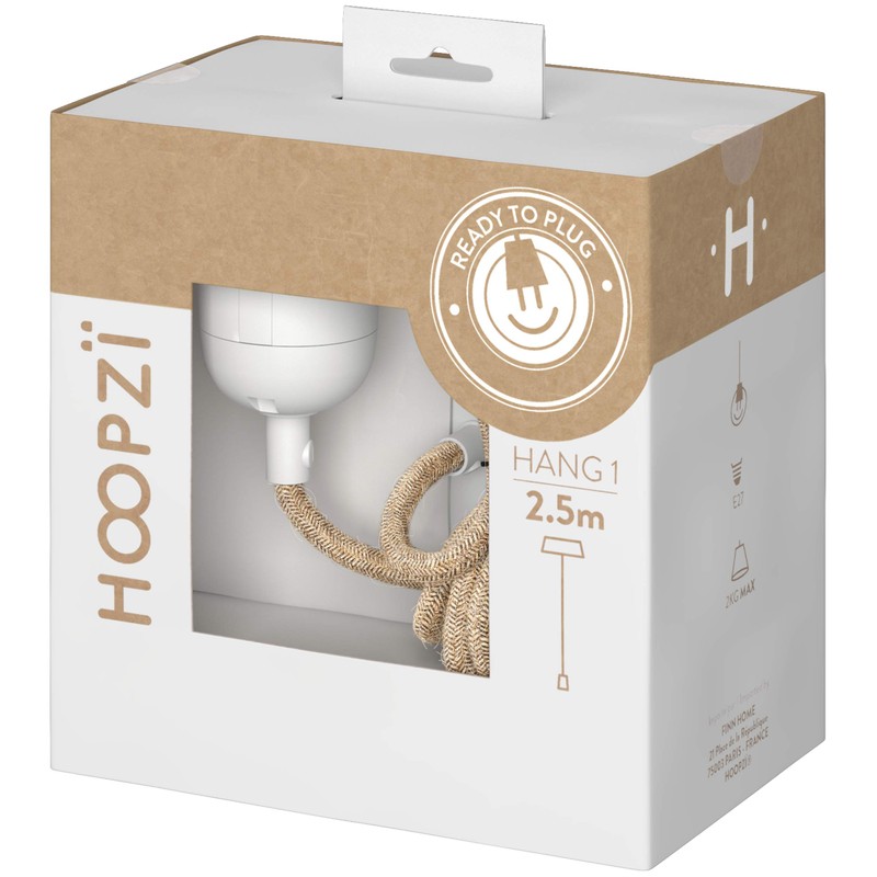 Hoopzi - Pendant Light 1 Flamming - 2.5 m Textile