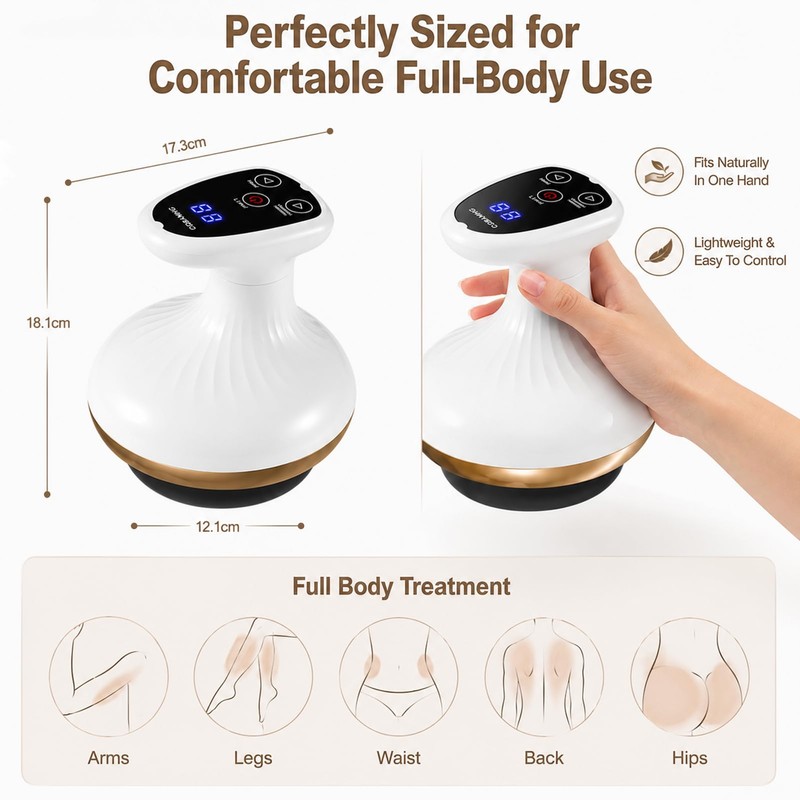 Cellulite Massager 4-in-1 with Vacuum & Gua Sha - 9