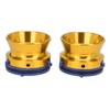 1 Pair NAB Hub Adapters Polished Aluminum Alloy Universal Loading