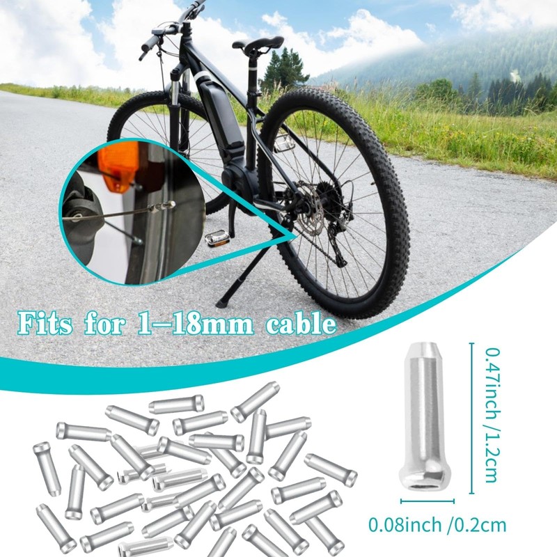 Bike Cable End Caps, Alloy Crimps, Brake Cable End Tips