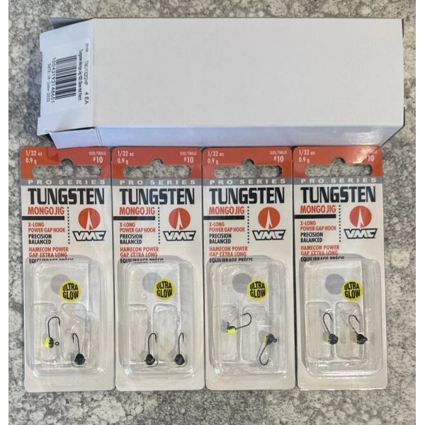 VMC 4 Packs VMC Tungsten Mongo Jig 2-Pack 1/32 OZ