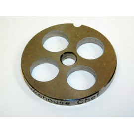 XLARGE HOLE Meat grinder plate for Chefs Choice Meat grinder that fits the Kitchenaid mixer.