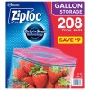 Ziploc Gallon Storage Bags with New Stay Open Design {208